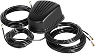 4x4 MIMO Omnidirectional Low Profile 4G LTE 5G Screw Mount Antenna with 16.5ft Cable for Boosts Perf