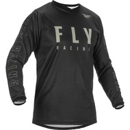 MTB Jersey Downhill Cycling Fly Racing 2025 F-16 Adult Jersey Black Grey Large Durable High Performa