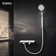 日本TOTO 淋浴 花灑 家用 不鏽鋼 分離式 淋浴器大置物台 增壓 鋼琴按鍵花灑