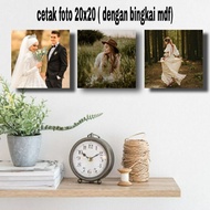 Photo wash size 20x20 + frame