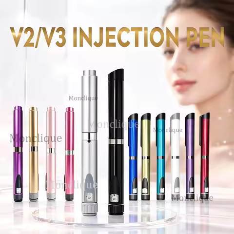 V2 / V3 Wrinkle Smoothing Beauty Pen Reusable Portable Insulin Injection Pen Metal Durable Material