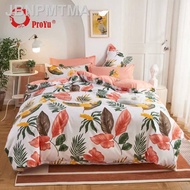 【new】₪■CADAR CORAK BARU "PROYU" 100% Cotton 7 IN 1 1000TC High Quality Fitted Bedsheet With Comforter (Queen/King)