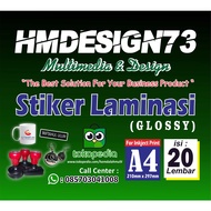 GLOSSY STICKER LAMINATION, PIN LAMINATION, PHOTO LAMINATION