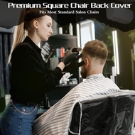 1pcs Chair Back Cover Plastic Transparent Salon Chair Back Cover, Suitable For Barber Salon Office C