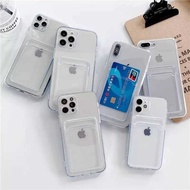 Clear Softcase Slot Card Holder For ITEL A80 ITEL P55 NFC 4G/ - Card Holder MR CASE STORE