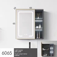 Bathroom Mirror Cabinet (space aluminum) Storage Box Mirror Toilet Bathroom Mirror Cabinet