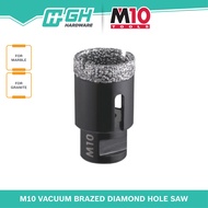 [ GH HARDWARE ] M10 Vacuum Brazed Diamond Hole Saw - Cutting Depth: 35mm - 6 / 8 / 10/ 12 / 14 / 16 