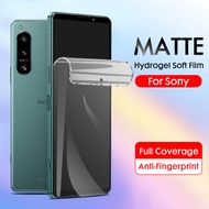 MATTE Frosted Full Soft Hydrogel Film for Sony Xperia Pro I Xperia 10 Plus Ⅱ III Lite Xperia 1 IV 5 Xperia Ace XZ1 XZ2 Compact XZ3 XZ4 XZ Premium XA3 XA2 Ultra Anti Fingerprint Screen Protector