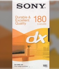 SONY VHS E 180DX Video Cassette