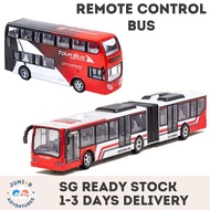 Alat Kawalan Jauh Double Decker BUS RC Mainan lampu sejuk selamat tahan lama hadiah yang menarik unt