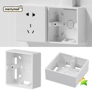 MERLYMALL Switch Socket Box Universal On-Wall Mount Switch And Socket Apply Wall Surface Junction Box
