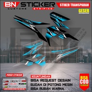 SUZUKI STRIPING DECAL TRANSPARENT NEXSUZUKI STICKER FACELIFT RACING SIMPLE UV SEMI FULL CUSTOM VARIA