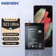 NOHON EB-BG998ABY 4855mAh Phone Battery For Samsung Galaxy S21 Ultra 5G G998 SM-G9980 SM-G998B SM-G9