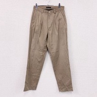 2000 年代古著Nike 高爾夫斜紋棉布褲，米色，褶皺，30 碼。