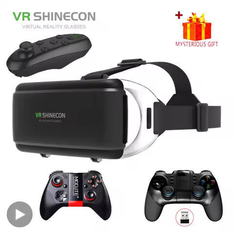 VR Shinecon Virtual Reality 3D Glasses Helmet Casque For iPhone Android Smartphone Mobile Smart Phon
