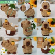 IARMARIOQR Crochet Stuffed Animal Kit, DIY Set with Crochet Hooks Capybara DIY Crochet Kit, Guinea P