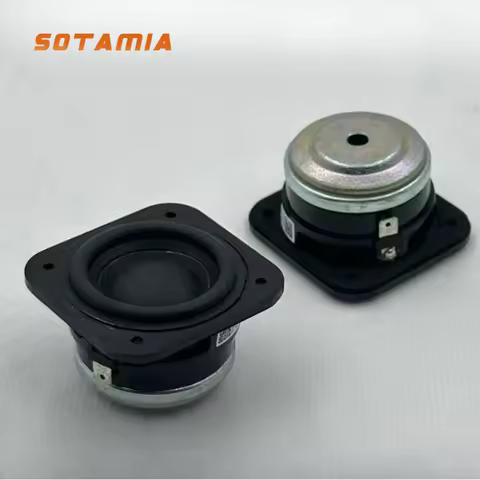SOTAMIA 2Pcs 1.5 Inch Full Range Speaker 4 Ohm 5W Long Stroke Small Caliber Subwoofer DIY Portable B
