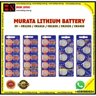 MURATA LITHIUM BATTERY 3V / CR1616 / CR1220 / CR1620 / CR2430 / CR2450