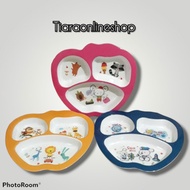 Children's melamine apple divider plate