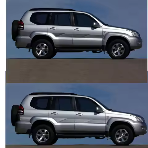 Car Vinyl Stickers SEATTLE BODY STRIPES modification customized Fashion sports decals For Toyota Lan