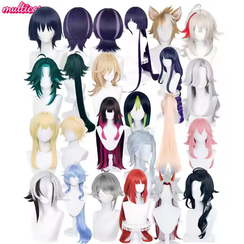 Genshin Impact Wigs Scaramouche Tighnari Kazuha Xiao Raiden Shogun Al Haitham Kaveh Cyno Aether Lumi