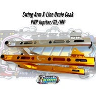 Swing arm arem X-Line pnp jupiter oval coak almunium cnc gold red blue