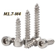 [HNK] 304 Stainless Steel Hexagon Socket Self-Tapping Screw Small Screw Speaker Audio Speaker Self-Tapping Screw M1.7-M2-M2.3-M2.5-M3-M3.5-