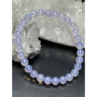 Crystal milky lavender moon quarz LMQ 6mm Bracelet with certificate