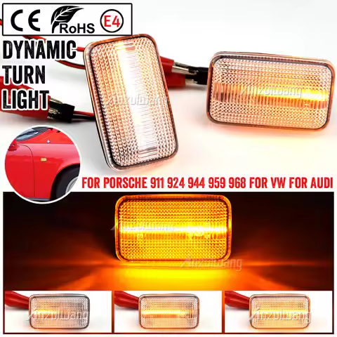For Porsche 911(930 Type)911 Carrera 2/4 964 993 924/924S 944 959 968 Dynamic LED Side Turn Signal M