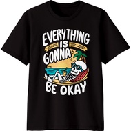TOP T-SHIRT ADULTWanita PRINT 3V3RYTH1NG T-SHIRT