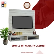 [GO4HOME] ITZEL 4FT SIMPLE KABINET TV GANTUNG CONSOLE BACKPANEL HANGING TV CABINET KABINET TV GANTUN