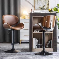‍🚢European Style Bar Chair Lifting Bar Chair Light Luxury Home Front Desk High Chair Stool Simple Modern Bar Chair