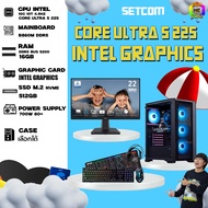 SETCOM+MONITOR BONMECOM2 ครบเซ็ตพร้อมจอ / INTEL CPU CORE ULTRA 5 225 / Intel Graphics / Case เลือกแบ