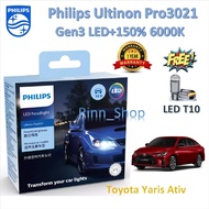 Philips Car Headlight Bulb Pro3021 LED+1 6000K Toyota Yaris Ativ LED T10