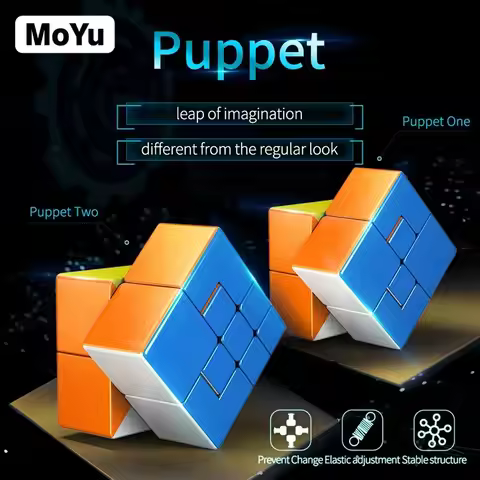 MoYu MeiLong Puppet 1 Magic Speed Cube Professional Fidget Toys MFJS MeiLong Puppet 2 Cubo Magico Pu
