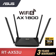 Asus RT-AX53U AX1800 WiFi-6 Router MU-MIMO, OFDMA-Technologie, AiProtection, 3x Gigabit-LAN]