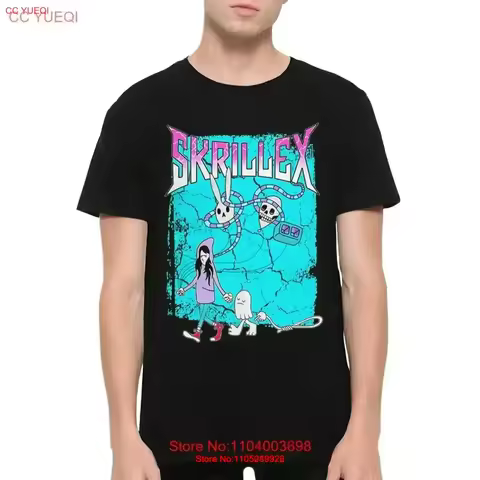 Skrillex Gost T Shirt Men's and Women's Sizes MSC 36589 vintage Washed fashion Stretched Slightly Ve