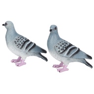 Bjiax Crafts Ornament Pigeons Figurine Decor Landscape Garden Balcony