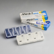 German Imported medi 7-Day Small Pill Box Seven-Day Portable Sub-Packing Compartment Portable Moistu