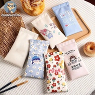 BAOEUOI36 Glasses Box, PU Leather Storege  Glasses Bag, Cute Cartoon Printed Portable Reading Glasse