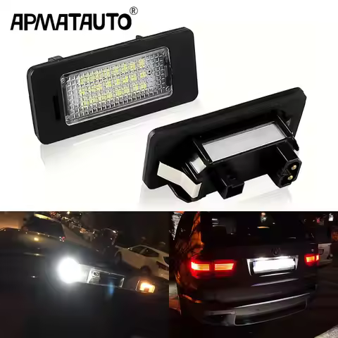 2pcs Canbus Led Number License Plate Light White FOR 07-12 BMW X-series E70 X5,F15 13-15,08-14 E71/E