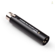 In-line Microphone Pream Low Noise Gain Amplifier XLR Connection Port for Dynamic Microphone Stage Performance Karaoke Entertainment Live Broadcast Plug and Play Mic Preamplifier