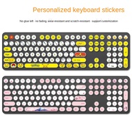 Electroplating round punk keycap sticker desktop keyboard button film 104-key personality creative b