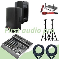 Paket Speaker Aktif Baretone Max 12Hd + Mixer Ashley Premium6