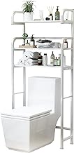 Koifuxii Over The Toilet Storage, 3-Tier Above Toilet Storage Cabinet of Space Saver Rack, Bathroom Over The Toilet Organizer, Over The Toilet Shelf for Bathroom, Restroom, Laundry, White