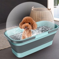 Pet Bathtub Foldable Cat Dog Bathtub Anti-Running Cat Washtub Portable Outdoor Puppy Dog Bathtub