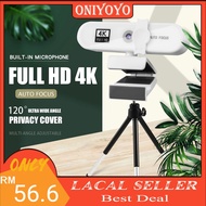 4K 2K 1K 1080P Web Camera Webcam Full HD with Microphone Autofocus Laptop Hi-Res Live Zoom Meeting Online Live Video