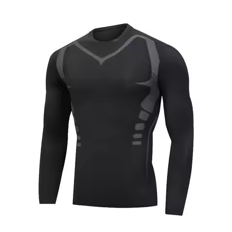 Oversize Men Long Sleeve t Shirt Compression Gym Tshirts Man Quick Dry Sport Running Shirt Training 