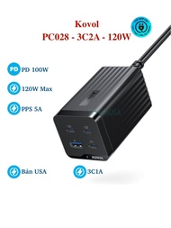 Sạc 4 cổng RAVPower 120W - 2C2A GaN Tech RP-PC146 Kovol KV-PC026