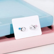 Sanrio學院Mix系列-LittleTwinStars雙子星晶鑽純銀耳環